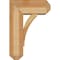 Ekena Millwork Thorton Craftsman Rough Sawn Bracket w/ Offset Brace, Western Red Cedar, 8"W x 18"D x 26"H BKT0806X18X26THR04RWR - alternate 4
